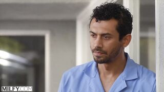 MILFY Curvy aged Syren rides his youthful penis poolside