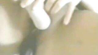 Golden-haired Sucks Ramrod Then Takes on 2 Dildos