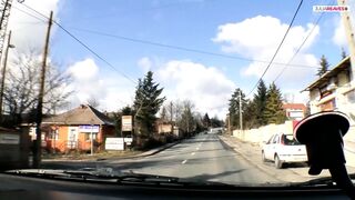 Fascinating hottie gets a biggest butt cumspray after a hard bang by 2 schlongs