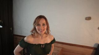 Slender gal sucks a biggest shlong then gets banged unfathomable in the snatch