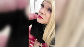 Sissy transgender hot femboy crossdressing doxy sucks penis and talks to mother i'd like to fuck stepmom about how that babe will show him how to give BJ