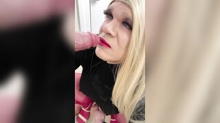 Sissy transgender hot femboy crossdressing doxy sucks penis and talks to mother i'd like to fuck stepmom about how that babe will show him how to give BJ