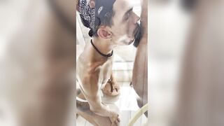 FEM HOMO BITCH EBONY RAMROD - FULL MOVIE SCENE IN RED