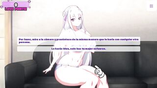 WaifuHub - Emilia Sex Interview Rezero teniendo sexo en un casting porno