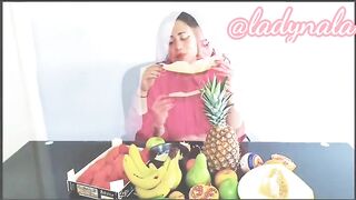 Corriéndome con un plátano