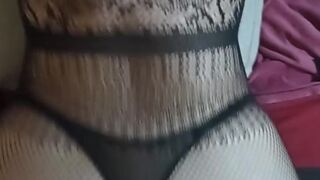 Banging a sexy overweight cutie in a lace costume!