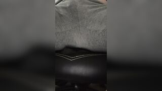 Masturbation In Sweats With Sex tool On Mini Dong And Inside Hunk Twat, FTM Attempt To Squirt