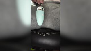 Masturbation In Sweats With Sex tool On Mini Dong And Inside Hunk Twat, FTM Attempt To Squirt