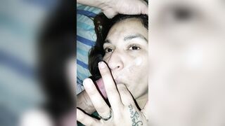 Facial y traga leche