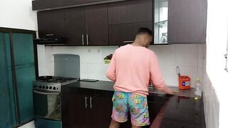 LE PREPARO A MI HIJASTRA UNA DELICIOSA COGIDA DE DESAYUNO 1 parte