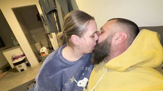 Breasty aged woman snacks on a penis and then rides on it, tasting the glass