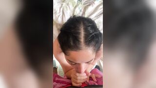 Salteña petera se atraganta con pija y le gusta toda la leche en su cara y tetas feat Babyluna939