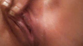 Little doxy fingering her vagina secretly from dad