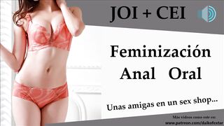 JOI con Feminización + CEI ANAL BLOW JOB... ¡De todo!