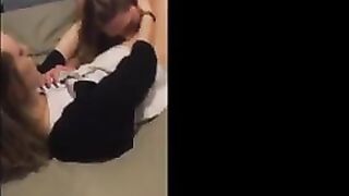 Watching a bi girl play with her roommate