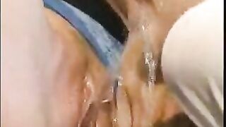Cute girls pissing in mouth