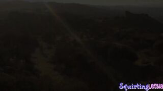 Fingered babe squirting while orally pleased