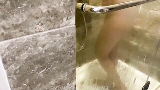 I spied on my stepmom in the shower and unexpectedly got sex