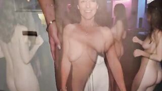 Older woman in a stripped nightclub