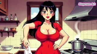 JOI Stepmom in Kitchen sexy - Come with me 100% U'll cum - Obscene Talk