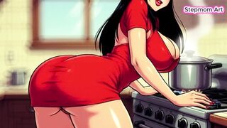 JOI Stepmom in Kitchen sexy - Come with me 100% U'll cum - Obscene Talk