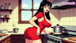 JOI Stepmom in Kitchen sexy - Come with me 100% U'll cum - Obscene Talk