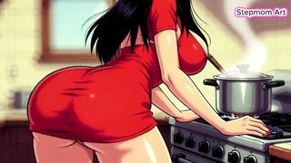 JOI Stepmom in Kitchen sexy - Come with me 100% U'll cum - Obscene Talk