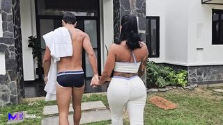 My girlfriend makes my stepsister ride my penis for a hardcore 3some - Max Betancur, Mariana Martix & Alejandra Palacios