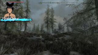Skyrim B and L mod - Walking down the road and rencounter a hawt Elf