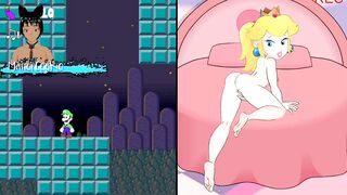 Luigi's camera - Watching Princess Peach finger her cunt