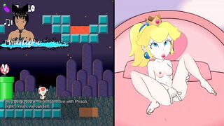 Luigi's camera - Watching Princess Peach finger her cunt