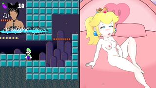 Luigi's camera - Watching Princess Peach finger her cunt
