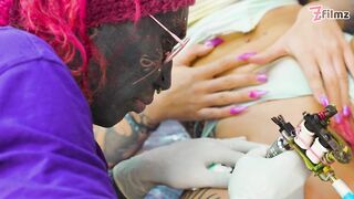 WILD ANAL bang during TATTOO session for ITALINA pornstar