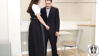 Wearing a Traditional Austrian Dirndl That babe Jerked Him off