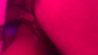 Hawt tiny Black teen creamy vagina getting blacked by bbc ramrod couldn’t resist fiddling love button when that babe came out the shower POV