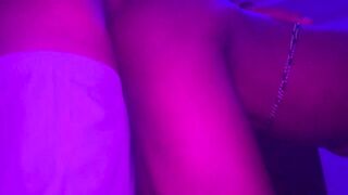 Hawt tiny Black teen creamy vagina getting blacked by bbc ramrod couldn’t resist fiddling love button when that babe came out the shower POV
