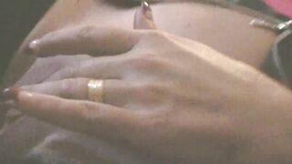 Swemature anal screw, double sandwich with knob and sex tool, cum play