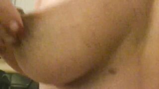 Swemature anal screw, double sandwich with knob and sex tool, cum play