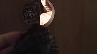 Marvelous Honey Gets Facialized in the Gloryhole Confessions Cabin