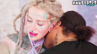 Tattooed Wench Takes Huge BBC Balls-Unfathomable in Booty, ATM, Gagging Deepthroat Thick Facial