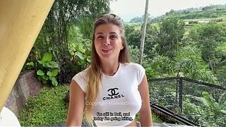 VLOG BALI - I get my vagina filled on the terrace of my Airbnb
