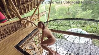 VLOG BALI - I get my vagina filled on the terrace of my Airbnb