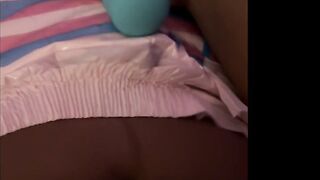 Ebony Trans Hotty Edging Herself