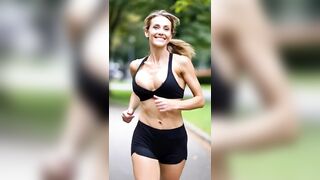 Breasty Aged Babes Running in Park - Wild Breasts Outdoor 1 [AI generated]