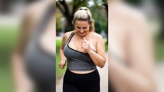 Breasty Aged Babes Running in Park - Wild Breasts Outdoor 1 [AI generated]