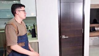 My stepson bangs my booty until this guy fills it with cum