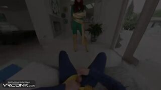 VR Conk: Ginger Sweetheart In Uniform Deepthroats And Screws In X-dudes Cosplay Parody pt.1