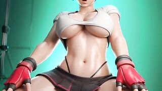 CG AnimationPorn - Kiriko Overwatch - Monster Shlong - Giant Creampie - 60FPS