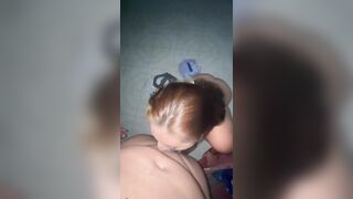 Giving blowjob to a follower