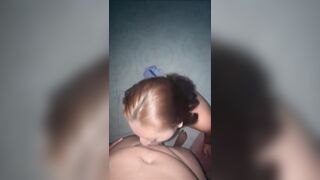 Giving blowjob to a follower